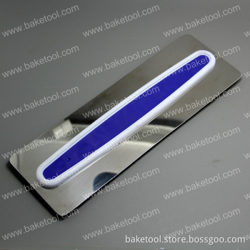 New Long stainless steel icing fondant smoother with hand grip